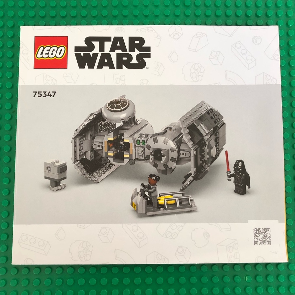 LEGO Star Wars 75347 TIE Bomber Instruction Manual Only EUC
